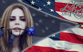 Lana Del Rey голубая роза