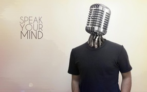 Микрофон вместо головы