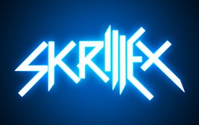Skrillex Синий рисунок