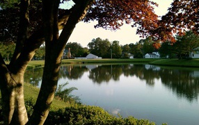 Тихий пруд в Германии