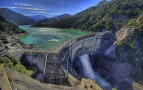	 Dam on the river Kurobe