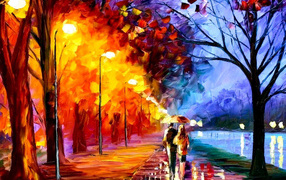 Прогулки в парке осенью