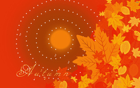 Красная картина осени