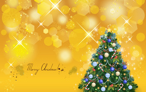 Красивые шарики на новогодней елке 2014