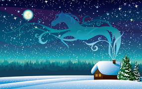 Синяя лошадь