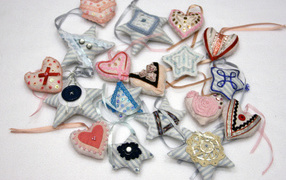 Елочные игрушки ручной работы