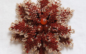 Christmas decorations of beads