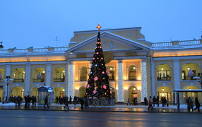 Christmas tree in 2014 in St. Petersburg