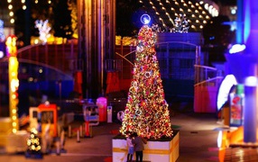 Украшение елки на Новый 2014 Год лошади