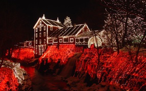 Украшение гирляндами