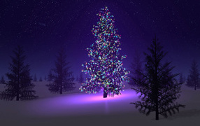 Нарядная елка к Новому Году 2014