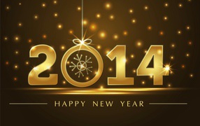 Золотой новый 2014 год