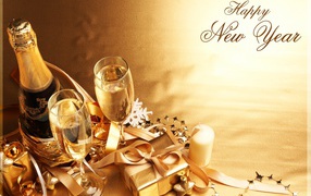 Счастливого Нового Года, праздничная картинка