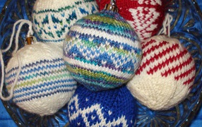 Bязаные елочные игрушки