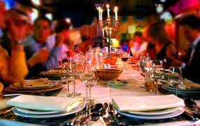 Новогодний праздничный стол