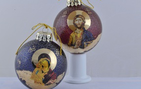 Pоспись елочных игрушек