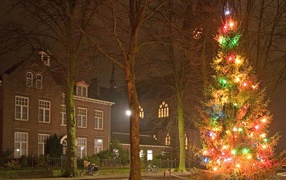 Простая но красивая новогодняя елка