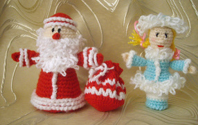 игрушка дед мороз и снегурочка