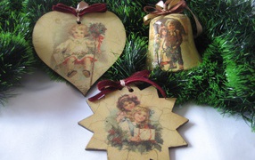 Bинтажные елочные игрушки