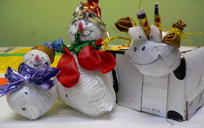 Kартонные елочные игрушки