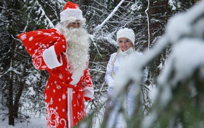 Дед мороз и снегурочка