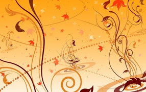 Рисунок в оранжевых тонах