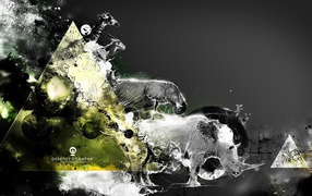 Фотоиллюстрация с животными