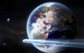 Вид на землю из космоса