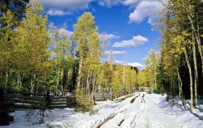 Первый снег после осени