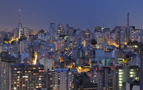 Night fires of Rio de Janeiro