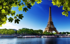 Eiffel Tower and river