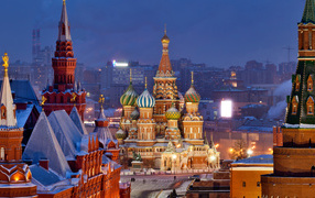 Moscow in winter time
