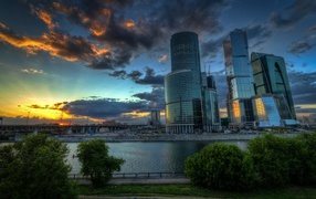 Skyscrapers in Moscow