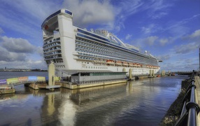 Cruise ship at berth