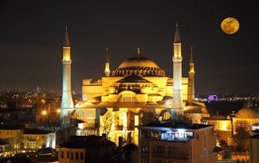 Hagia Sophia Turkey in the night