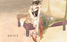 Овен в образе девушки