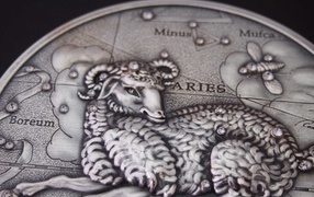 Aries on the coin