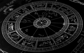 Signs of the Zodiac, a beautiful picture on a black background