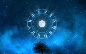 Signs of the Zodiac in the starry sky