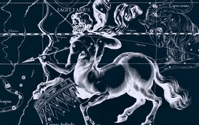 Карта звездного неба стрелец