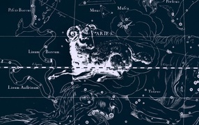 Карта звездного неба, овен