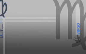 Знак зодиака дева, серый фон