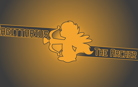 Красивый детский рисунок, стрелец