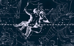 Карта звездного неба, близнецы