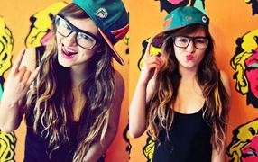 Молодая девушка, swag