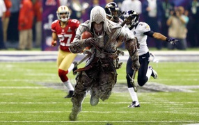 Assassin's creed IV герой играет в футбол