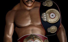 Boxer Evander Holyfield 3D