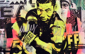 Boxer Mike Tyson graffiti