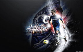 Chelsea Fernando Torres in dark colours