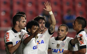 Corinthians Alexandre Pato and his team